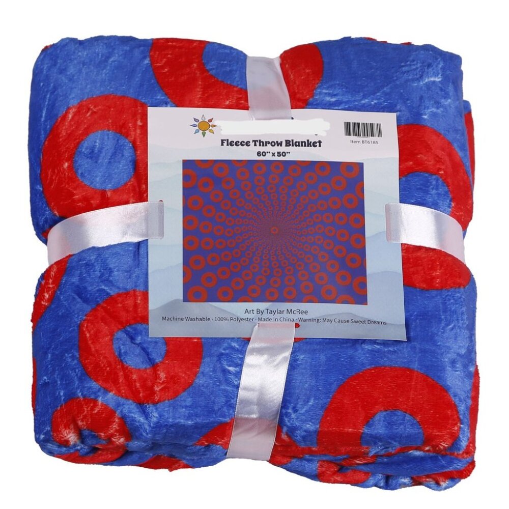 Phish Donut Vibes Blanket ~ Officially Licensed ~ 50" x 60" ~ Brand New!
